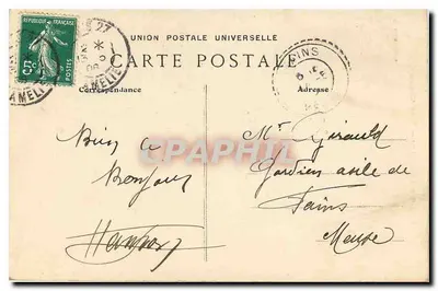 De Ridder de la Barre — Montmartre — G. C. A. Parijs, n° 843 — Achterkant
