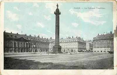 Paris — A Coluna Vendôme — Editor não identificado, número de série não visível