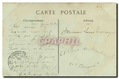 PARIS — Het Triomf van de Republiek van Dalou (Plaats van de Natie) — Collecties ND Phot — Achterkant