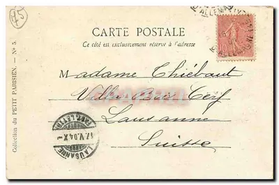 Paris — La Place de la République — Collection du Petit Parisien, N° 5 — Verso