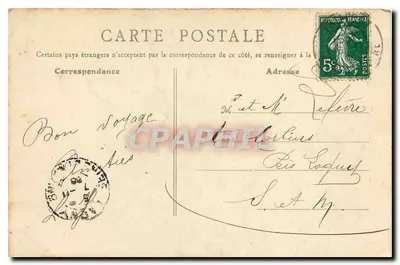 Grób Victora Hugo — Groby w Panthéonie — B.F., Paryż, n°45 — Rewers