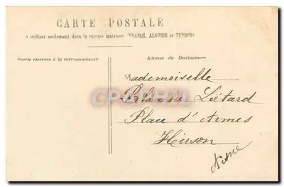 O Leão de Belfort — Paris — H. L. — Verso