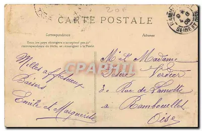 Visita de S.M. Alphonse XIII a Paris — Revue de Vincennes - A carga final — C.L.C. — Verso