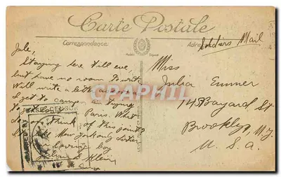 Paris — O Boulevard e a Porta Saint-Denis — LL. — 1802 — Verso