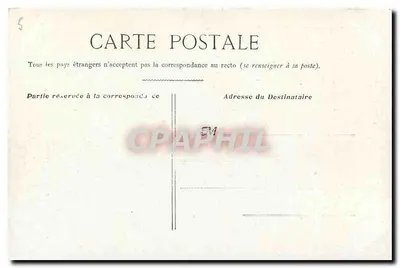 Paris - Câmara dos Deputados — vista da fachada com colunatas e estátuas — editor não identificado — Verso