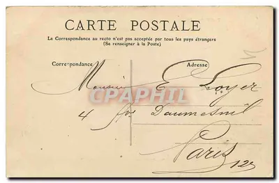 Arc de Triomphe du Carrousel (1er arrt) — Widok na ogród Tuileries — kolekcja F. Fleury, nr 109 — Rewers