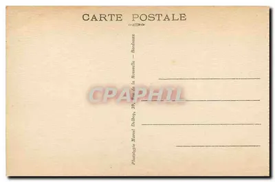 Bordeaux — Romeinse Ruïne van het Paleis Gallien — M. D. — Achterkant