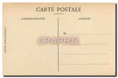 Reims — Der Große Gewölbe der Kathedrale nach dem Brand — Édition Reims-Cathédrale — Rückseite