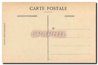 Reims — Vista tirada de avião. Julho de 1918. — Edição Reims-Catedral — Verso