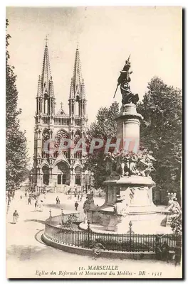 Marselha — Igreja dos Reformados e Monumento dos Mobiles — BR - 1531
