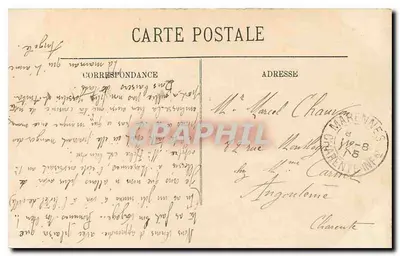 Montrésor — Vista geral do Castelo e as Velhas Torres — As Margens do Indre — LL. — n°48 — Verso