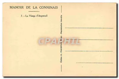 Dinan - Manoir de la Conninais — Estátua da Virgem de Argentael — Verso