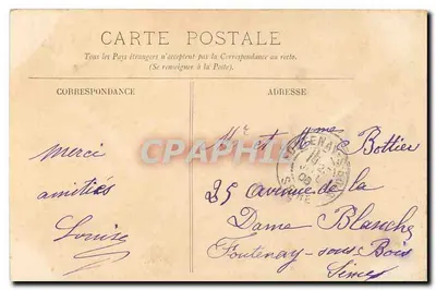 PARIS — Ansicht des Tuileries-Gartens — LL, n° 695 — Rückseite
