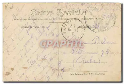 Bourges — Antigo Hotel Cujas (O Museu) — Editor E. Maquaire, n° 261 — Verso