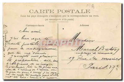 Bourges - Palais Jacques Cœur — wydawca: Les Cachets Bourges — Rewers