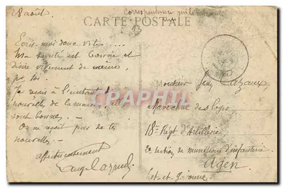 Marseille — Het Fort van Sint-Jean — Uitgever onbekend, serie nummer 3 — Achterkant