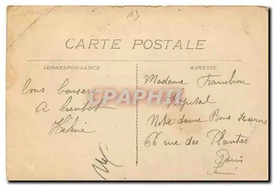 Marseille — O Castelo de If — editor desconhecido, n° 43 — Verso