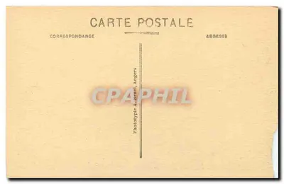 Bilhete postal antigo Perros Guirec C du N Vista geral da praia de Trestraou — Verso