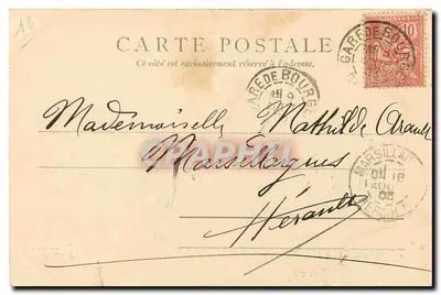Bourges — Katedra. Widok z boku (Strona ogród arcybiskupa) — Paris, wydawca nr 3168 — Rewers