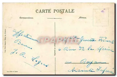 Cannes. Plaża i hotele — 566 — Wydawca: Les Plus Beaux Sites de France — Rewers
