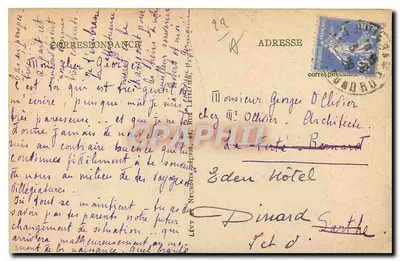 Saint-Brieuc — Dom z XVI wieku, ulica du Gouët — LL — Rewers