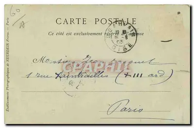Beauvais — Wieża Świętego Łucjana — Wydawca: Neurdein Frères — Rewers