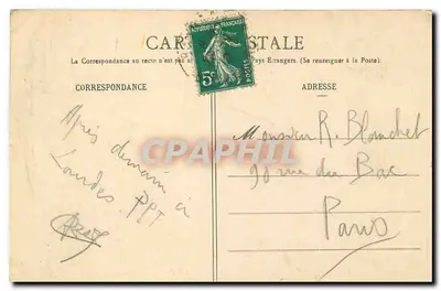 Biarritz - Côte d'Argent - Grosse Mer à la Côte des Basques - BR - 966 — Verso