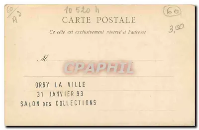Zamek w Chantilly — Most Levis i kaplica — R. de R. Poret, Nantes (1894) — Rewers