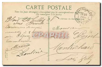 Blâis. Zamek. Front francuski Ière — wydawca L. V. X. CIP, n° 2342 — Rewers
