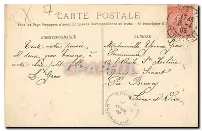 Zamek Pinów — Chemillé-sur-Dême (Loire-Inférieure) — wydawca JARRARD — Rewers