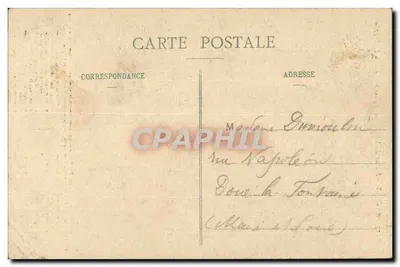 Angers - Estátua do Rei René e Igreja St-Laud — L. V., fot. n°2333 — Verso