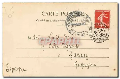 Vale de Louron — Pic du Midi de Génost (2480 m) — Fototipia Labouche Frères, Toulouse — Verso