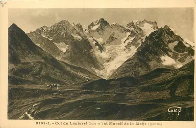Col do Lautaret (2075 m.) e Massif da Meije (3982 m.) — Gep, série 8103-1