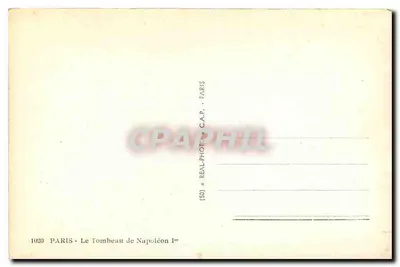 Parijs - Het Graf van Napoleon I — uitgever C.A.P. nr. 1020 — Achterkant