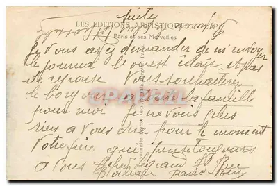 Paris - O Arco do Triunfo e a Praça da Estrela — LIP — Verso