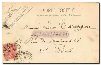 Paris - Monumento aos Mortos (Père Lachaise) — editor anônimo, n° 5117 — Verso