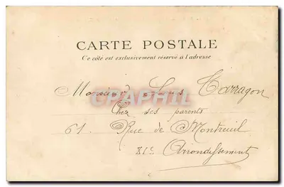 Paris — Gärten des Trocadéro — P. F. C. Paris — Rückseite