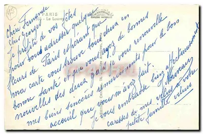 Jardim das Tuileries — Paris — Edição Chantal, n° 45 — Verso