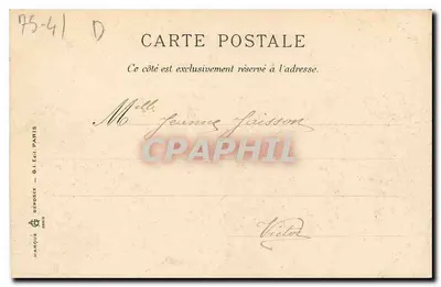 Paris - Quai de l'Hôtel de Ville — Série D - N° 45 — Impressa em Taille-Douce — Verso
