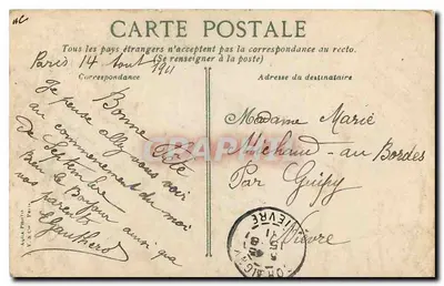 PARIS - Notre-Dame — widok fasady — wydawca V. Gie Paris — Rewers