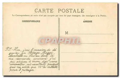 Parigi — Il Giardino e il Palazzo delle Tuileries — Maggi — Verso