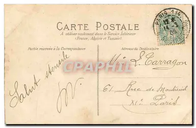 Prisão do Cherche-Midi — O Conselho de Guerra — P. Marmuse, Paris — Verso