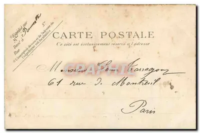 Paris — A Fonte do Square Louvois — P. V. C. — Paris — Verso