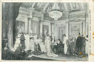 Sardou fazendo ensaio — Madame Sardou — Georges Cain — San-Gène