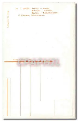 Maternidade — E. Carrière — Série 399 — Impressa na Bélgica — Verso