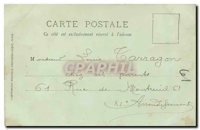 Paryż — Las Boulogne — Armenonville — LL. — Rewers