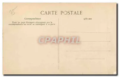 Paryż — Stacja Północna i Bulwar Denain — Wydawca E.D. nr 4091 — Rewers