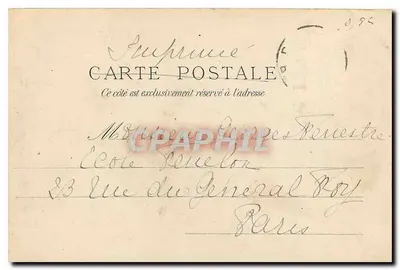 Paris - A Bolsa — Héliotype E. Le Baley, 75 Rue Claude Bernard, Paris — Verso