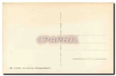 Avenue des Champs-Élysées — Parijs — uitgever Cap — Achterkant