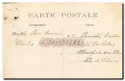 Parijs - Het Stadhuis — uitgever 'CARTY' n°10 — Achterkant